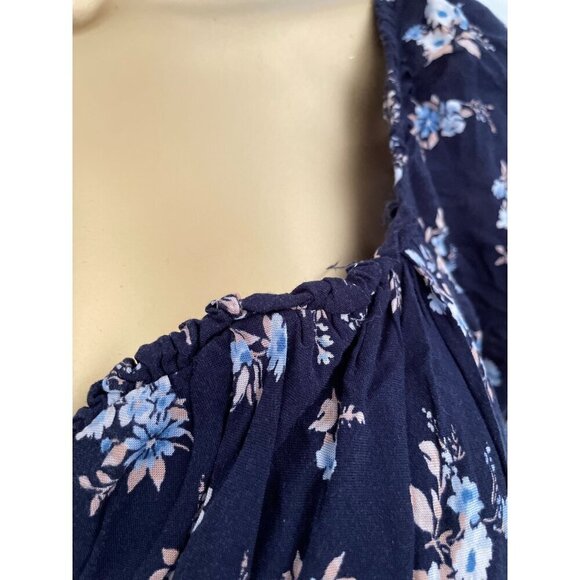 As U Wish Floral Print Long Sleeve Dainty Mini Dress Built-In Bra L Boho Style N - Picture 5 of 12